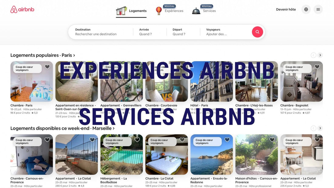 Quelle est la différence entre expériences Airbnb et services Airbnb ? - Concierge bb